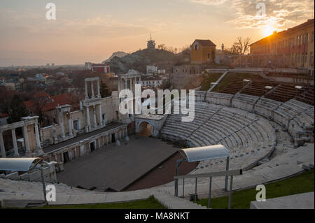 Anfiteatro di Plovdiv Bulgaria Foto Stock