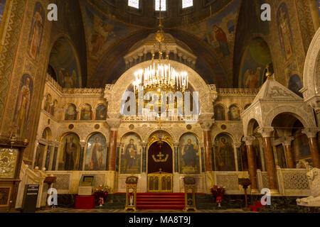 All interno della cattedrale Saint Alexandar Nevski a Sofia, Bulgaria. Foto Stock