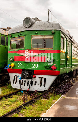 ROSTOV-on-Don, in Russia - 1 Settembre 2011: ER22-29 locomotiva nel museo delle ferrovie Foto Stock