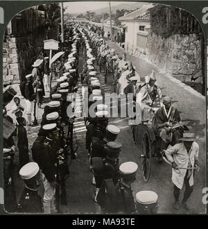 Giapponese, funerali, guerra Russo-Giapponese, storico Foto Stock