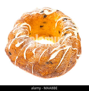 Torte fatte in casa con uvetta e cioccolato bianco Foto Studio Foto Stock