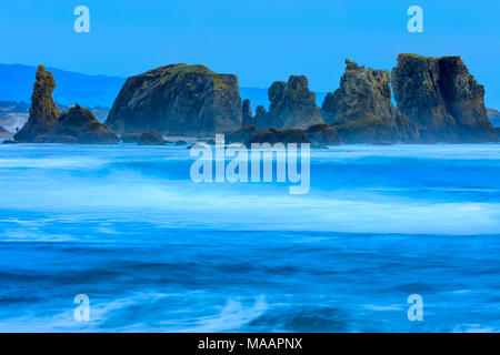 Bandon Beach sulla costa dell'Oregon Foto Stock