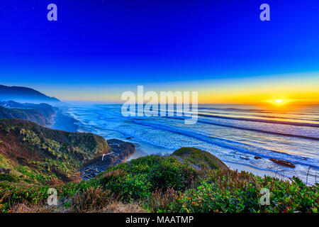 Cape perpetua sul Oregon Coast Foto Stock