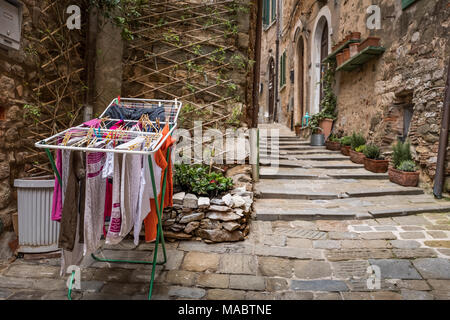 Campiglia Marittima, Provincia di Livorno in Italia la Regione Toscana, si trova a circa 100 chilometri da Firenze Foto Stock