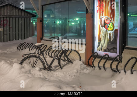 Viaggio in treno da Lulea a Stoccolma, Svezia Foto Stock