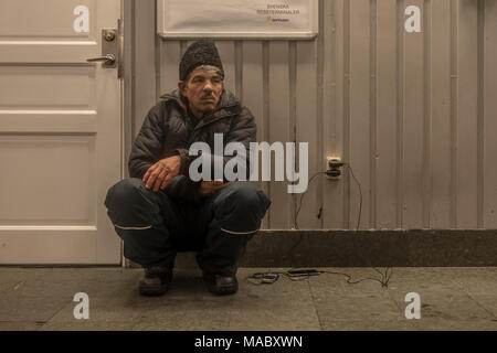 Viaggio in treno da Lulea a Stoccolma, Svezia Foto Stock