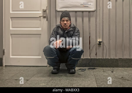 Viaggio in treno da Lulea a Stoccolma, Svezia Foto Stock