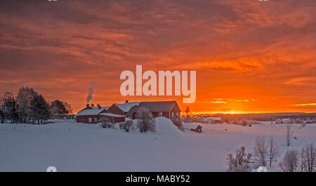 Viaggio in treno da Lulea a Stoccolma, Svezia Foto Stock