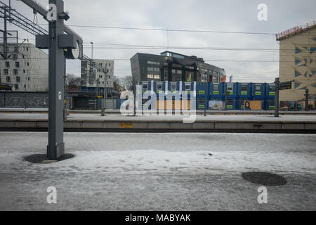 Viaggio in treno da Lulea a Stoccolma, Svezia Foto Stock