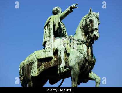 Il principe Mihailo monumento in Piazza della Repubblica, Belgrado, Serbia Foto Stock