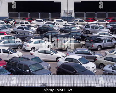 Bangkok, Thailandia, 29 marzo 2018 : parcheggio pubblico a Bangkok,parcheggio concetto. Foto Stock