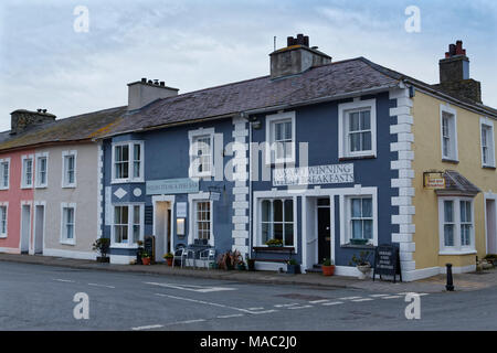 Estate Grill, viste sul porto bed and breakfast a Aberaeron, Ceredigion, Wales, Regno Unito. Mercoledì 21 Marzo 2018 Foto Stock