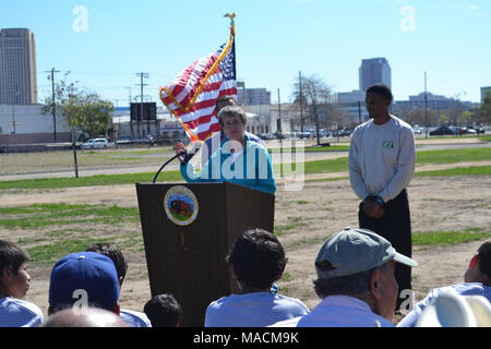 SOI Sally Jewell visita a LA. Foto Stock