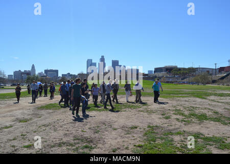 SOI Sally Jewell visita a LA. Foto Stock