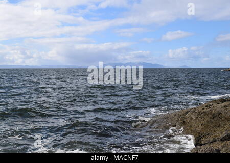 'Piscina esterna troon promenade Ayrshire in Scozia' 'troon' 'beach' 'Isle of Arran' 'Scotland' 'Ayrshire'. Foto Stock