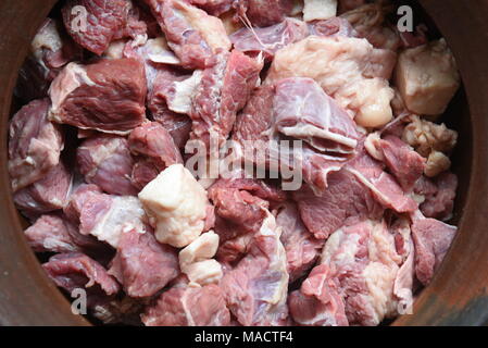 Carni fresche bovine Carne Foto Stock