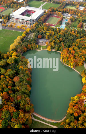 Vista aerea, energia territoriale Stadium, 1.FC Koeln, Rhein Energie Stadium, 2.Bundesliga, Colonia, nella Renania, Renania settentrionale-Vestfalia, Germania, Europa Foto Stock