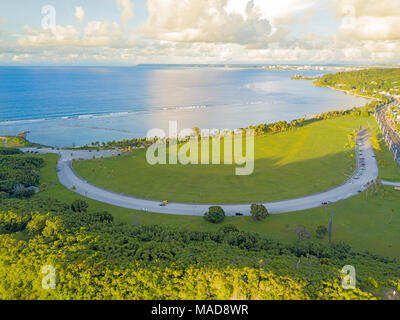 Una veduta aerea della guerra nel Pacifico National Historical Park, Guam Micronesia, territorio statunitense, Pacifico centrale. Foto Stock