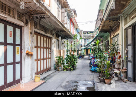 Back Street, Chinatown, Bangkok, Thailandia Foto Stock