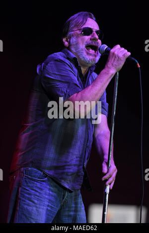 COCONUT CREEK, FL - MARZO 31: Southside Johnny & The Asbury Jukes esegue al Seminole Coconut Creek Casino on Marzo 31, 2018 in Coconut Creek, Florida. Credito" mpi04/MediaPunch Credito: MediaPunch Inc/Alamy Live News Foto Stock