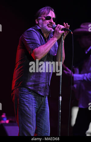 COCONUT CREEK, FL - MARZO 31: Southside Johnny & The Asbury Jukes esegue al Seminole Coconut Creek Casino on Marzo 31, 2018 in Coconut Creek, Florida. Credito" mpi04/MediaPunch Credito: MediaPunch Inc/Alamy Live News Foto Stock