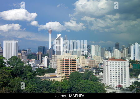 Città moderna skyline di Kuala Lumpur in Malesia Foto Stock