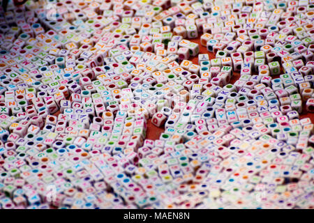 Alfabeto inglese lettere di colore blocco Foto Stock