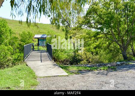 Cape pallarenda sentieri segno di benvenuto, Shelly Cove trail a Cape Pallarenda Conservation Park Queensland Australia Foto Stock