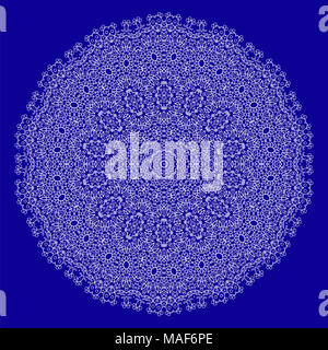 L'Islam, l'Arabo, indiano, motivi Ottomano.. Amulet etnica del mandala Foto Stock