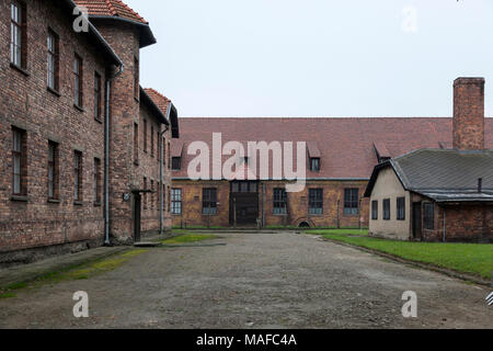 Campo di Concentramento Ausschwitz Foto Stock