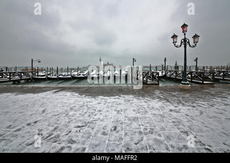 Neve a Venezia con: atmosfera quando: 01 Mar 2018 Credit: IPA/WENN.com * * disponibile solo per la pubblicazione in UK, USA, Germania, Austria, Svizzera** Foto Stock