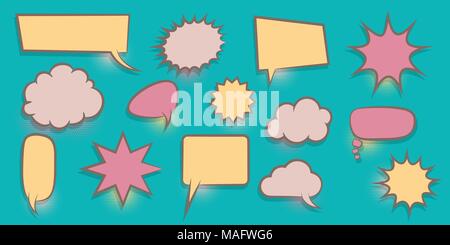 Colorate bolla del parlato Illustrazione Vettoriale