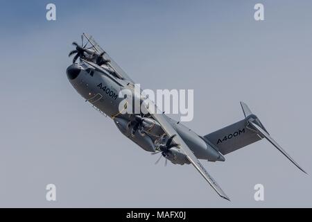 Airbus A400M Atlas per il trasporto militare Fairford 2015 Foto Stock