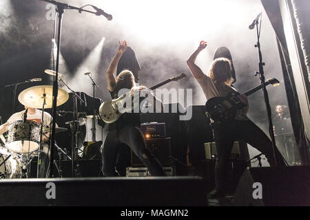 Marzo 31, 2018 - Nashville-basato rock band diarrea pianeta eseguire al Regency Ballroom di San Francisco, California. Credito: Greg Chow/ZUMA filo/Alamy Live News Foto Stock