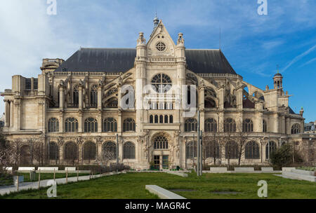 La chiesa di Saint Eustache è considerato un capolavoro del tardo gotico, Parigi, Francia. Foto Stock