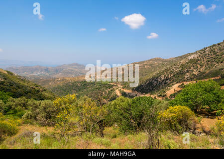 Splendida vista dell'isola di Naxos. Cicladi Grecia Foto Stock