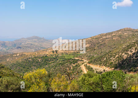 Splendida vista dell'isola di Naxos. Cicladi Grecia Foto Stock