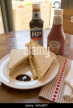 Panino al bacon Foto Stock