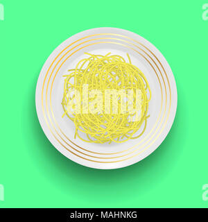 Bollito prodotto farinosa Spaghetti Foto Stock