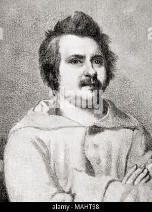 Honoré de Balzac, 1799 - 1850. Il romanziere francese e il drammaturgo. Da Hutchinson nella storia delle nazioni, pubblicato 1915 Foto Stock