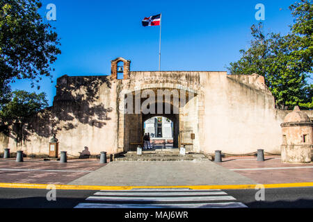 Puerta del Conde, El Baluarte del Conde, Santo Domingo, Repubblica Domnican Foto Stock