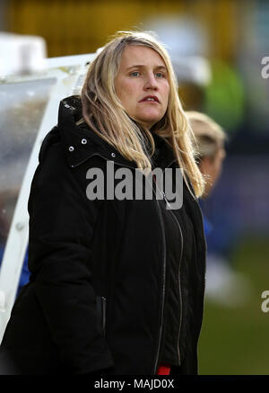 Chelsea Ladies' manager Emma Hayes Foto Stock