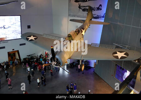 Vought F4U Corsair nella nazionale di II Guerra Mondiale Museum di New Orleans, Louisiana Foto Stock