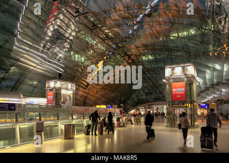 Francoforte, Germania, Deutsche Bahn AG stazione presso l'aeroporto di Francoforte Foto Stock