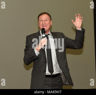 Dopo la cena speaker ex calciatore di Liverpool Phil Thompson Foto Stock