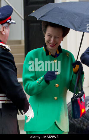 Princess Anne assiste evento a Londra Foto Stock