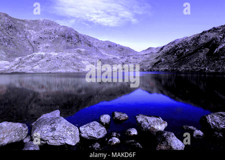 Leve acqua, una valle pensile in Coniston area del Lake District inglese National Park, Regno Unito Foto Stock