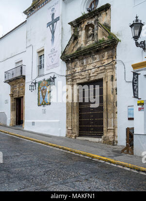 Chiesa di Arcos de la Frontera vicino a Cadiz Spagna Foto Stock