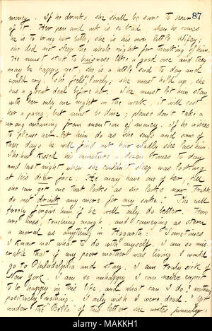 Descrive le lettere inviate a Frank Cahill dalla sua padrona, Isabella Clemo. La trascrizione: il denaro. Se egli [Frank Cahill] bevande ella [Isabella Clemo] deve essere sicuri di ascoltare. La sua penna e inchiostro è così male, quando egli giunge egli viene a portare la sua entrambi; essa è il suo proprio piccolo Wifey; ella non abbiamo dormito tutta la notte per pensare a lui. Egli deve aderire al business come una buona e si può essere felici ancora; lei è un po' triste giorno e potrebbe piangere, ella si sente così solitario; essa deve contenere fino, lei ha una grande prima di lei. Lei deve lasciarlo stare con lei una sola notte nel corso della settimana, si avrà un costo di lei un pang, ma deve Foto Stock