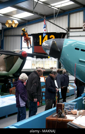 Viste generali del velivolo Tangmere Museum di Tangmere, Chichester, West Sussex, Regno Unito. Foto Stock